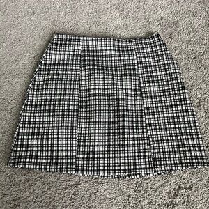 BDG Urban Outfitters Front Slit Side ZIP Plaid Mini Skirt Size XS